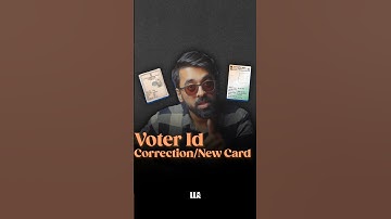 Voter ID Correction / New Card 🪪 #LLAShorts 874