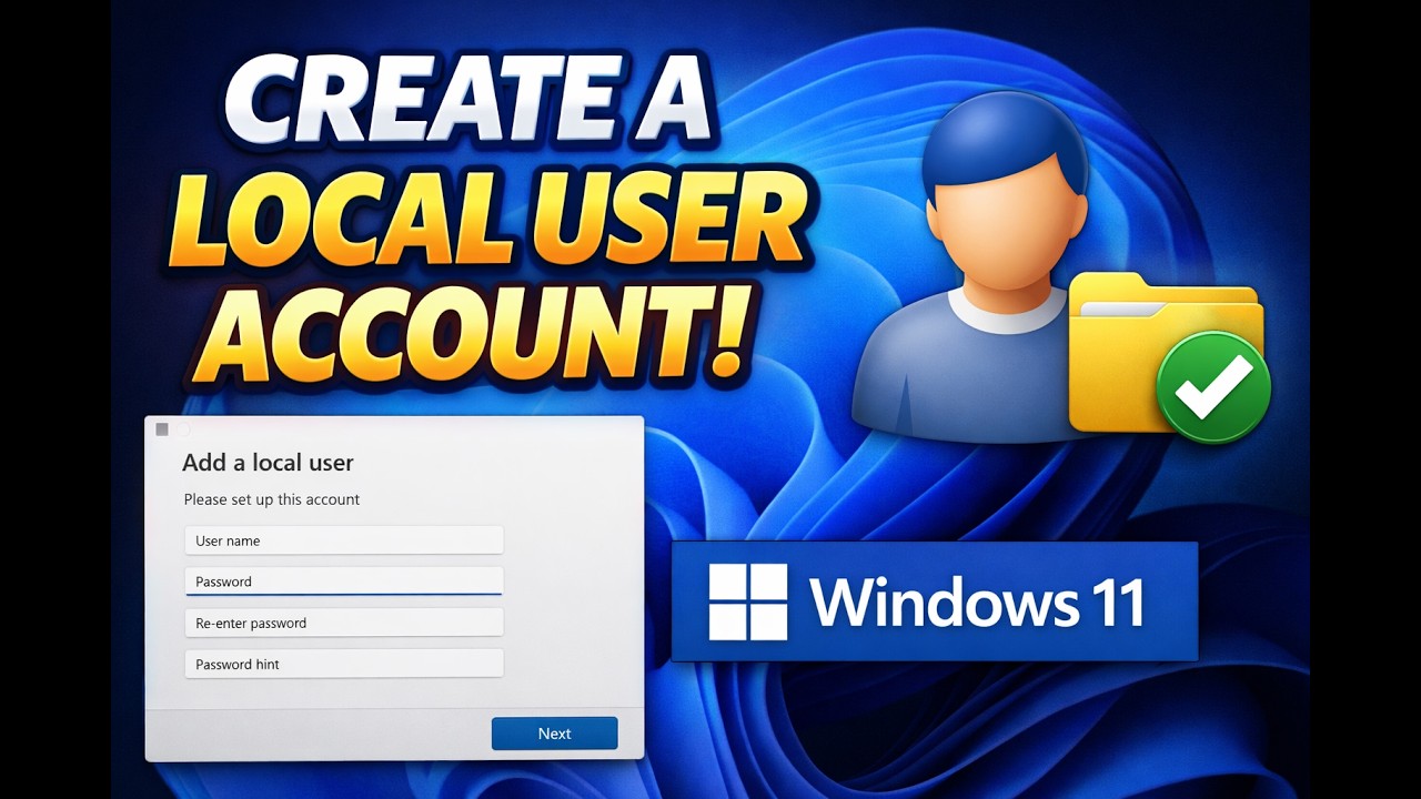 How to Create a Local User Account on Windows 11 | GearUpWindows ...