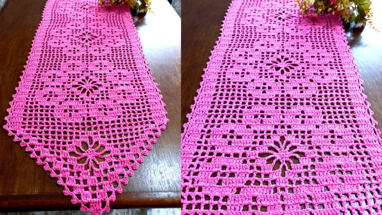 COMO FAZER TRILHO DE MESA FILÉ  FICOU INCRÍVEL O RESULTADO PASSO A PASSO COMPLETO