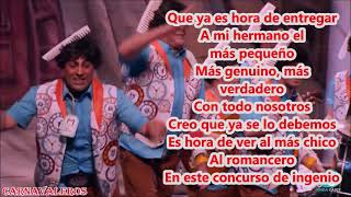 Pasodoble "Tenemos" de No aguantamos más, vamos de impacientes-Chirigota Letra, lyrics y karaoke