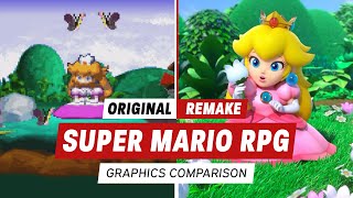 Super Mario RPG Remake vs Original Graphics Comparison (1996 vs 2023)