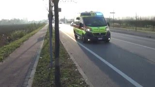 (2X-NEW) Ambulanza SUEM118 Mestre + Croce Verde in emergenza - Ambulances in emergency