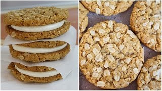 Oatmeal Creme Pie Recipe | The best CHEWY Oatmeal Cookies!