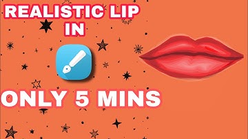 HOW TO CREATE A REALISTIC VECTOR LIP IN INFINITE DESIGN | VECTOR ART ILLUSTRATION |  ELV STYLUS PEN