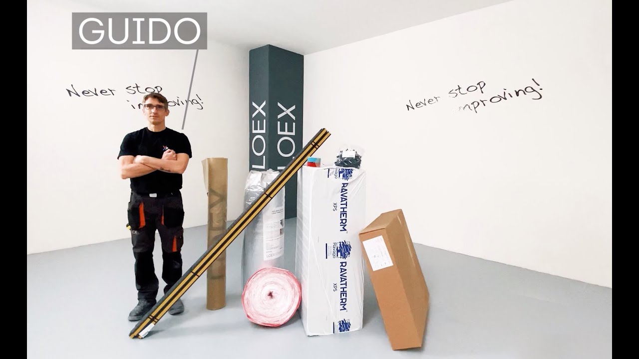 Underfloor heating low profile/Geringe Aufbauhöhe/ Sistema radiante a