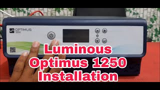 Luminous Optimus 1250 Installation and setting video. screenshot 4