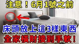 在6月1號之前，床頭放上這3樣東西，不管多倒霉都能逆天改命，第二天就天降橫財！ |一禪語 #運勢 #風水 #佛教 #生肖 #佛語禪心