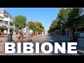 Bibione Italien - Cycling in Bibione city centre. 4K UHD