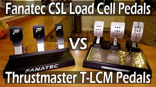 Fanatec CSL Load Cell VS Thrustmaster T-LCM Pedals!