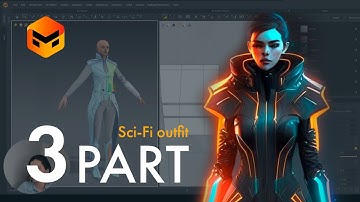 Sci-Fi Outfit Based on AI Reference in Marvelous Designer. Part 3