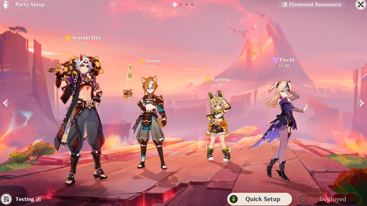 [5.0] Rotation ♦️ Mono Geo ♦️ Itto Gorou Kachina Fischl