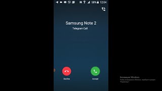 Telegram Samsung Galaxy J1 Mini Over The Horizon  Incoming Call Screen Video