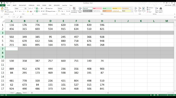 How to delete all blank rows in Excel in 3 seconds