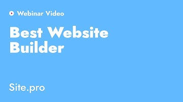 Site.pro Website Builder Webinar: Best Website Builder