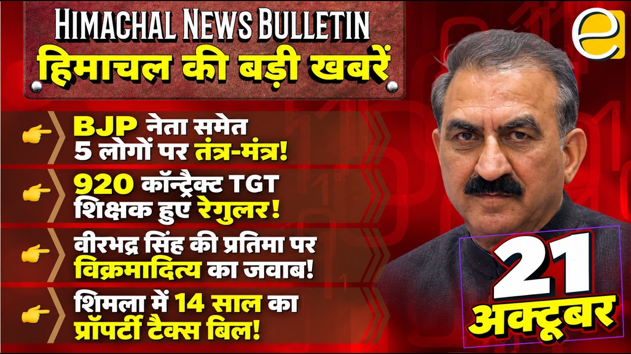 कुल्लू दशहरे का भव्य आगाज, BJP नेता समेत 5 लोगों पर तंत्र-मंत्र | Himachal News Today 21 October