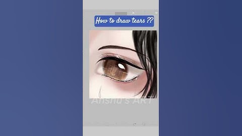Hoe je tranen tekent 💦 #tutorial#arttutorial#anime#animeart