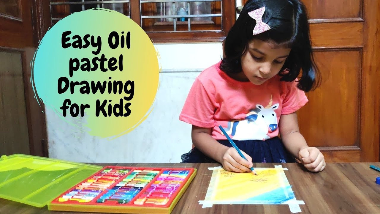 Sunset Oil Pastel | Easy Oil Pastel Drawing for Kids | Oil Pastel Art ...