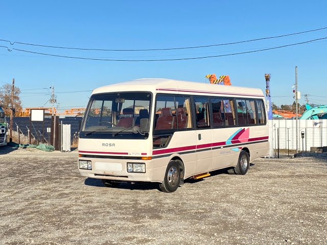 1993 Model, Mitsubishi Rosa Bus, 4D33 Engine, 29 seats !! - YouTube