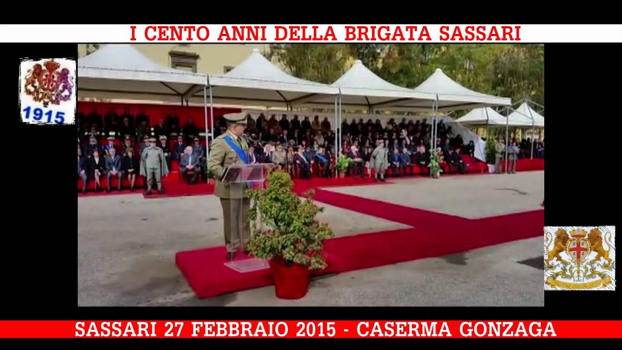 BRIGATA SASSARI: CENTENARIO; CERIMONIA SASSARI, I MOMENTI SALIENTI