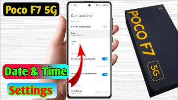how to set date and time in poco f7 | poco f7 me date and time set kaise kare