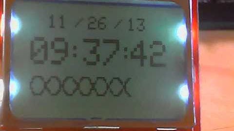Nokia 5110 LCD Module Clock with Aceduino Uno