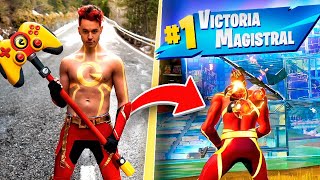 GANANDO VESTIDO DE MI SKIN DE FORTNITE - TheGrefg