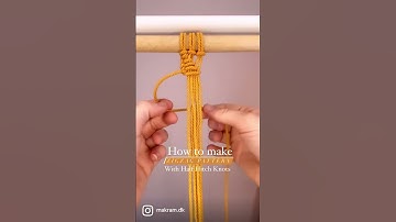 Macramé Tutorial: Zigzag pattern 〰️ #learnmacrame #tutorial #macrametutorial #macramepattern