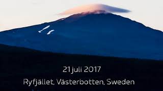 Cap cloud mountain, timelaps sweden.
