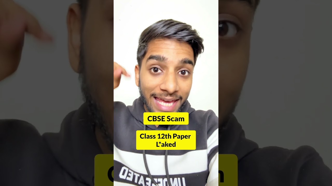 😱CBSE Scam? Class 12th paper l*aked?🤬 