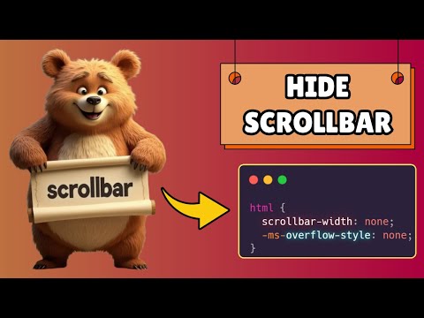 How to Hide Scrollbar But Still Scroll in HTML and CSS
