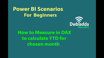 How to Measure in DAX to calculate YTD for chosen month | Power BI scenarios videos