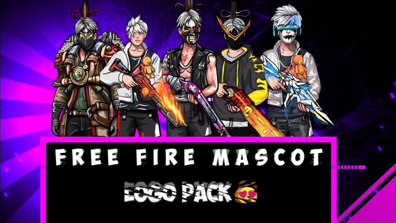 🟩 New Free Fire Cartoon Mascot Logo Pack || Vector Logo || Mediafire 🟩