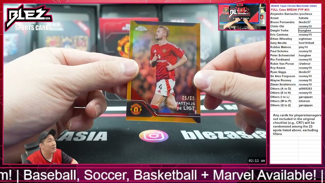 24 25 Topps Chrome Manchester United PYP #3