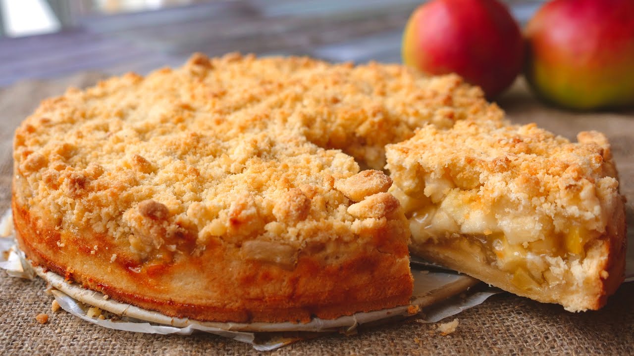 Рецепт: Яблочный ПИРОГ много начинки (Apple Pie)