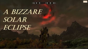 The sun shrouded by darkness - Auriel Bow with Bloodcursed Elven Arrow | Skyrim - modded