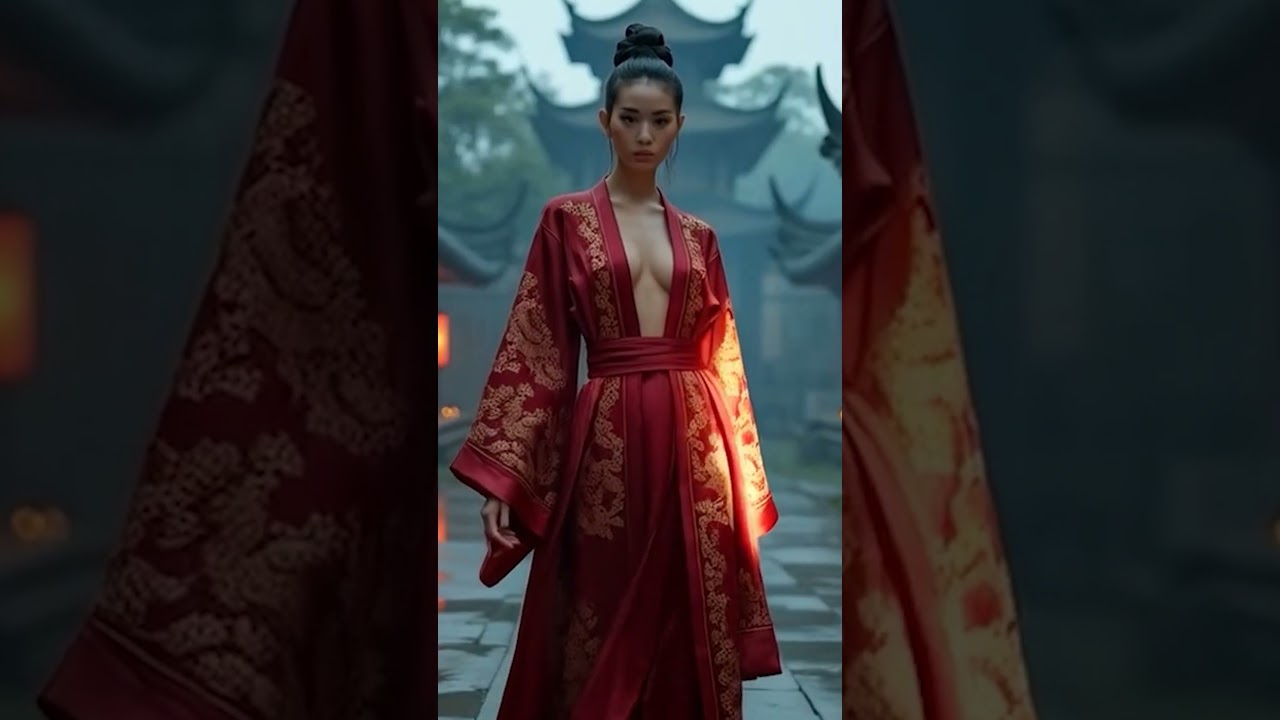 Zen Couture: Timeless Fashion in Ancient Temple Ruins - 