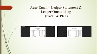 Tally TDL -  Auto Email - Ledger Statement & Ledger Outstanding (Bill-wise)- Excel & PDF Format screenshot 5