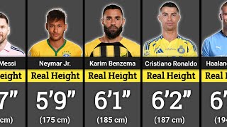 Football Players' Height Comparison | Real Height Of Famous Football Players