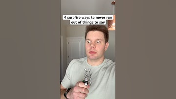 4 surefire ways to never run out of things to say #conversationtips #andrewgodwin