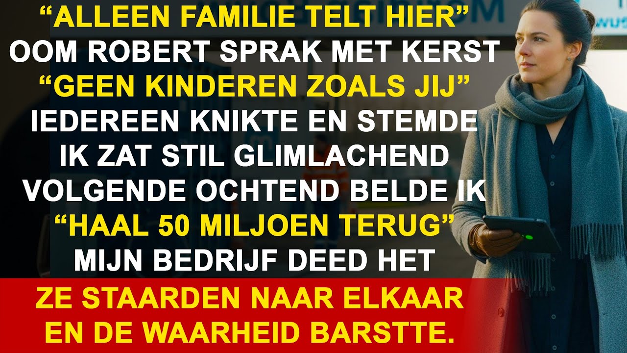 Met kerst zei mijn oom: 'Familie gaat voor.' Maar ik betaalde alles