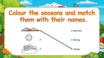 Pre-Primer EVS Lesson | Every Page Explained for Kids | evs for kids | Match and colour the seasons