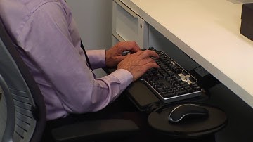 Workplace Ergonomics - Adjusting Your Keyboard Tray