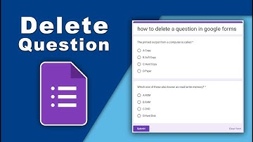 how to delete a question in google forms