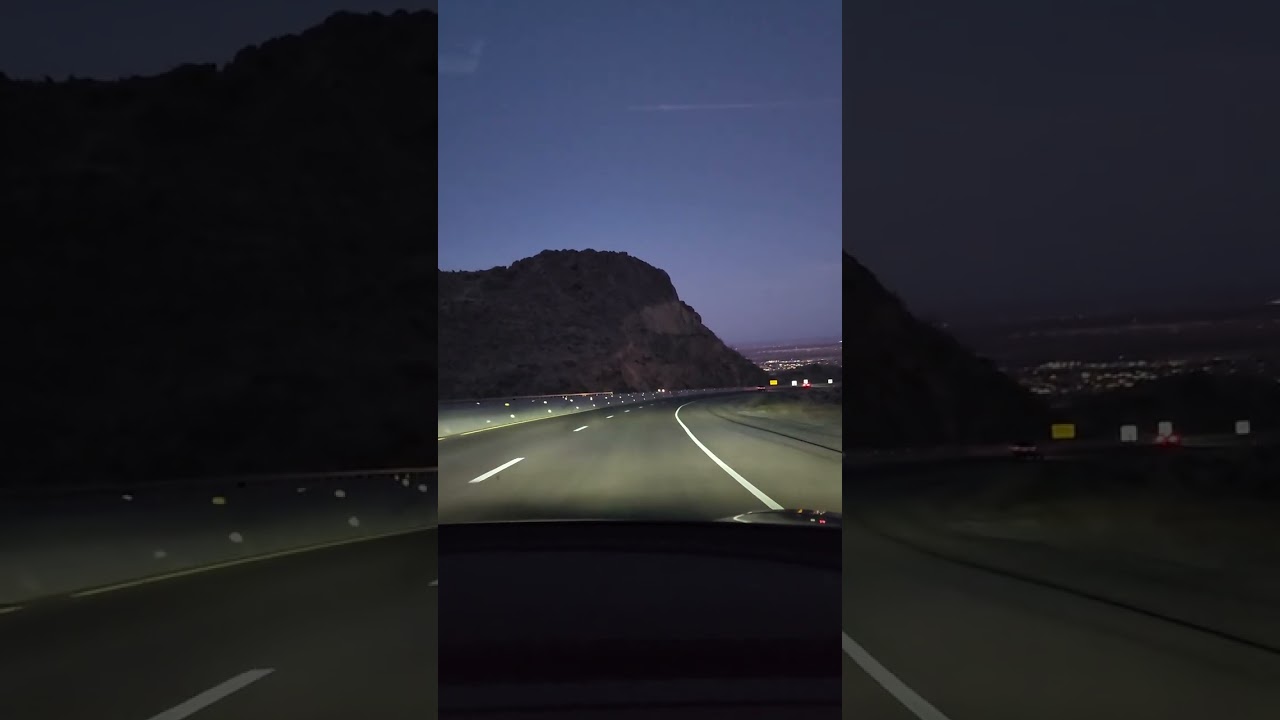 El Paso, Texas - evening drive with Mountain views
