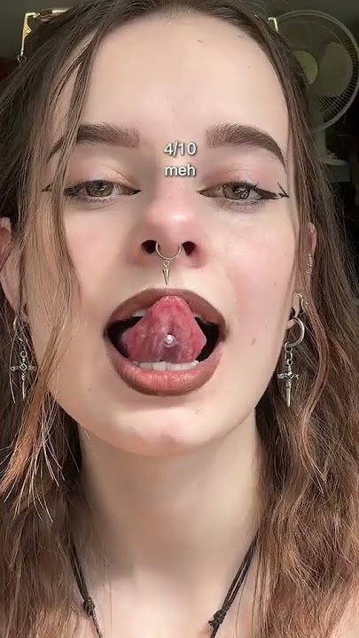Tongue rings try on  #ouferbodyjewelry #tonguepiercing #piercingjewelry