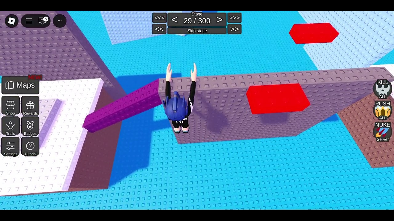 how to do stage 29 in obby but you have long arms