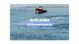 Sizilian porturatu da 'Aita Mari', 105 migrante erreskatatuta