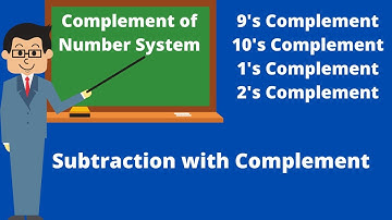Complement of Number System (Subtraction with Complement) | Urdu