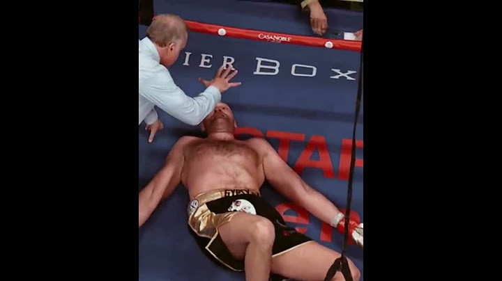 The momment when everyone thought deontay wilder had knocked out tyson fury