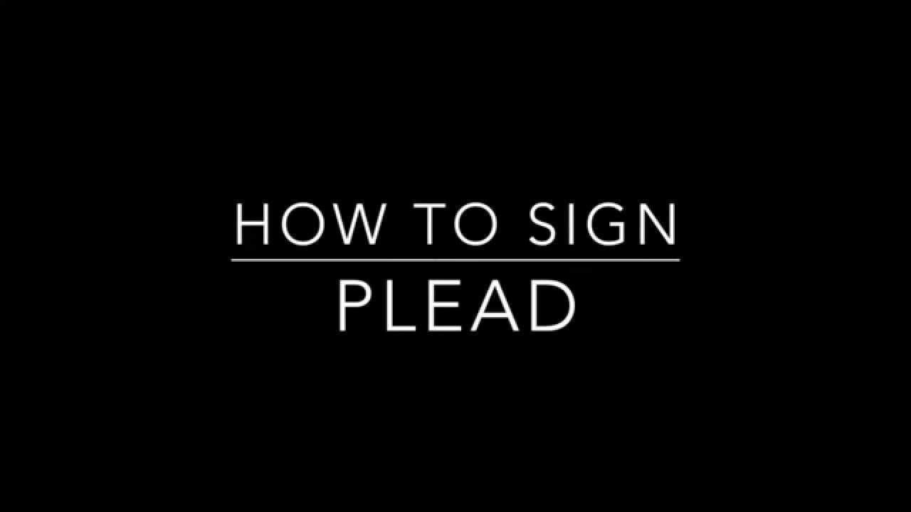 another word for plead